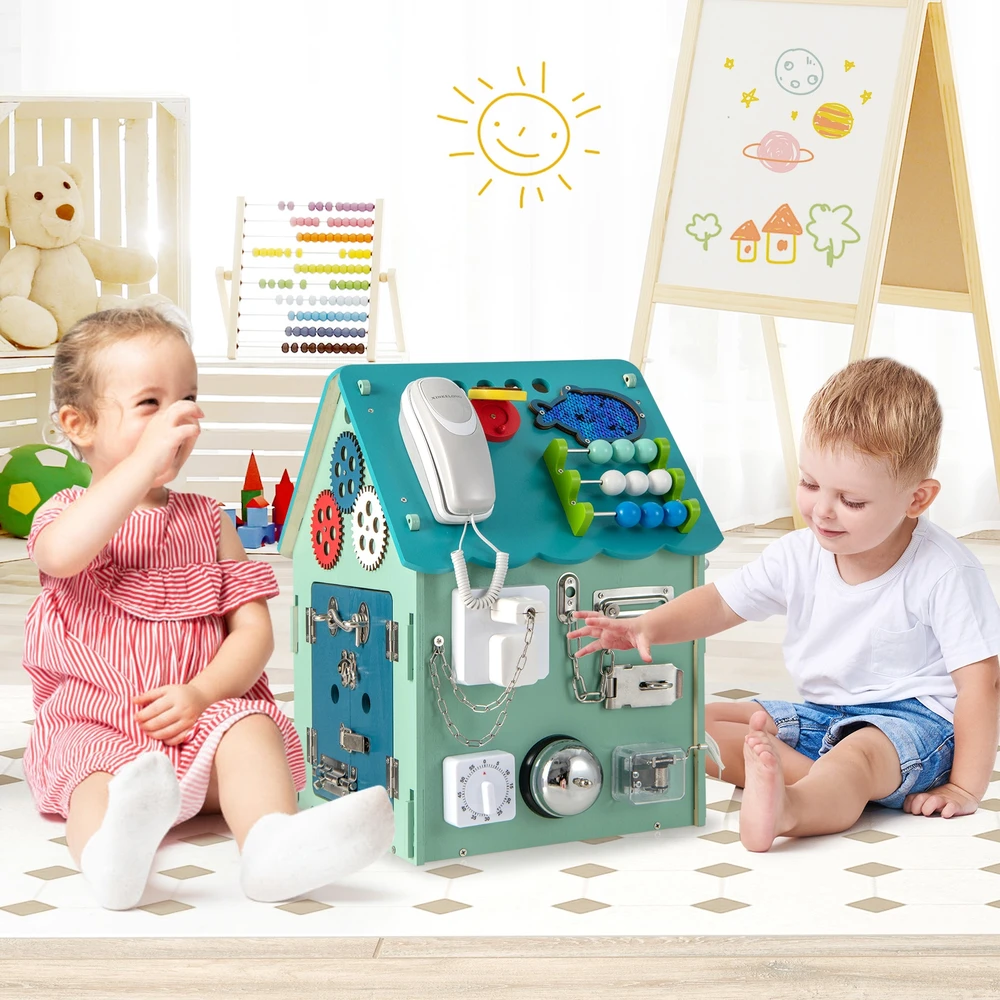 Promotion Montessori žaidimų namelis mėlynas
