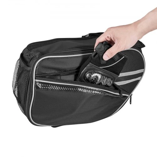 VEVOR Motociklo šoninių krepšių rinkinys, 30 l, juodas
