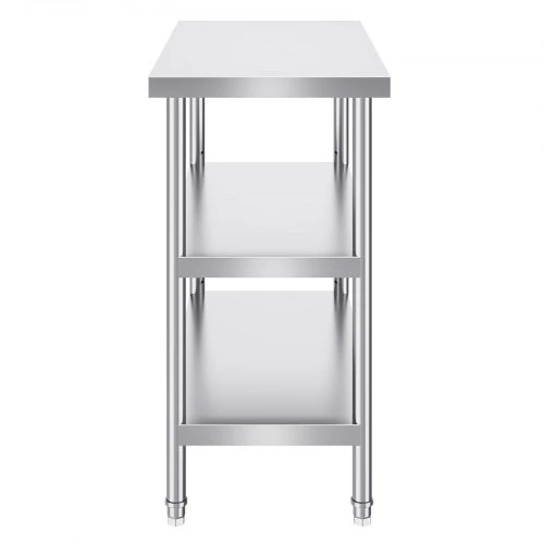 Koduva Nerūdijančio plieno komercinis darbo stalas VEVOR, 45,7 x 91,4 cm