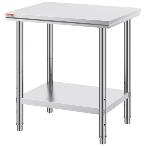 Koduva Nerūdijančio plieno paruošimo stalas VEVOR, 60 x 76 x 80 cm, iki 318 kg