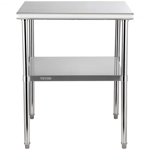 Koduva Nerūdijančio plieno paruošimo stalas VEVOR, 76 x 76 x 91 cm, iki 363 kg
