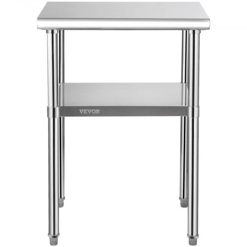 Koduva Nerūdijančio plieno paruošimo stalas VEVOR, 61 x 61 x 91 cm, iki 272 kg