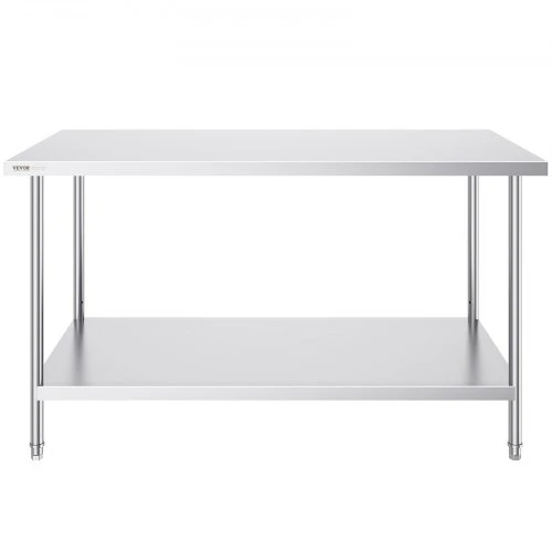 Koduva Nerūdijančio plieno paruošimo stalas VEVOR, 152 x 76 x 86 cm