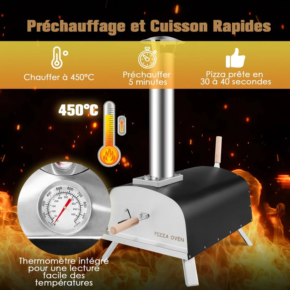 Promotion Nešiojama picos krosnis su medžio granulėmis