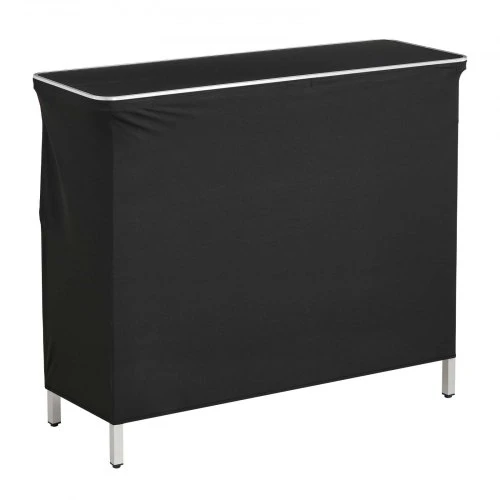 VEVOR Nešiojamas sulankstomas baro stalas, 110 x 39 x 89 cm, su nešiojimo krepšiu, lentyna ir nuimamu uždangalu