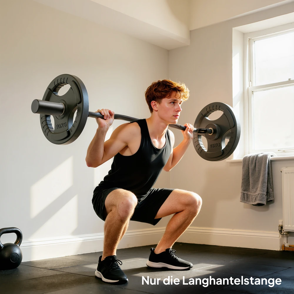 Aosom Olimpinė EZ lenkta štanga, plienas, juoda, 120 cm, iki 100 kg