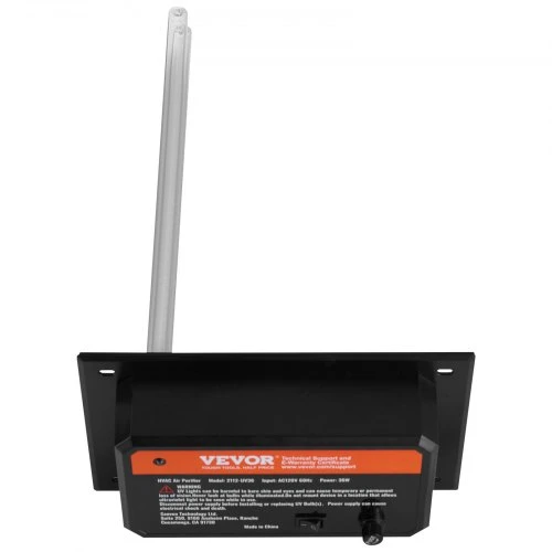 VEVOR Ortakio oro valytuvas 2112-UV36, 36 W, juodas, su 1 atsargine lempute