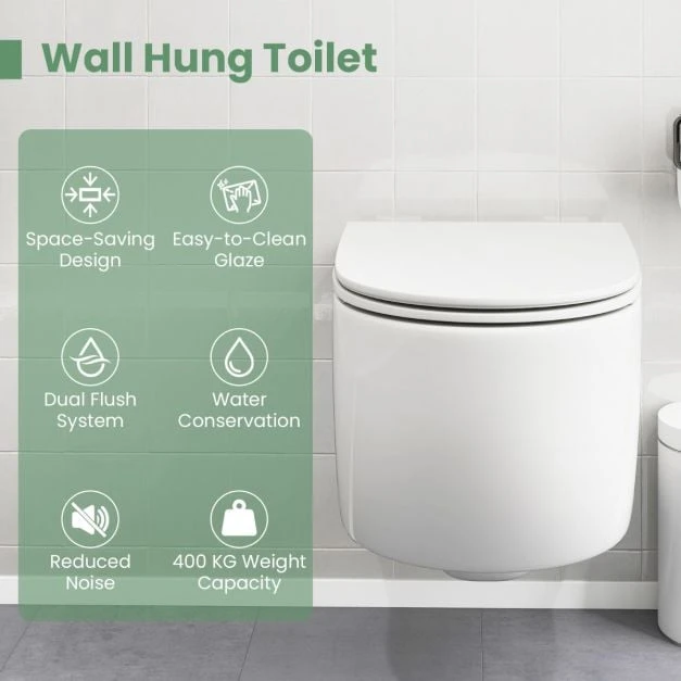 Promotion Pakabinamas keraminė WC 4/6L su minkštu uždarymu