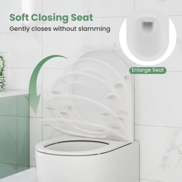 Promotion Pakabinamas keraminė WC 4/6L su minkštu uždarymu
