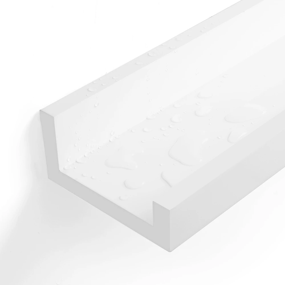 Koduva Pakabinamos sieninės lentynos, 3 vnt., 38 x 10 cm, MDF, baltos