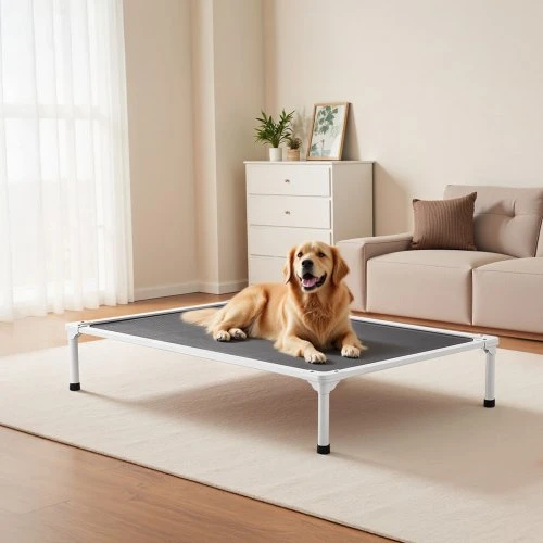 VEVOR Pakelta lova šunims, XL, pilka, 125 x 83 x 23 cm