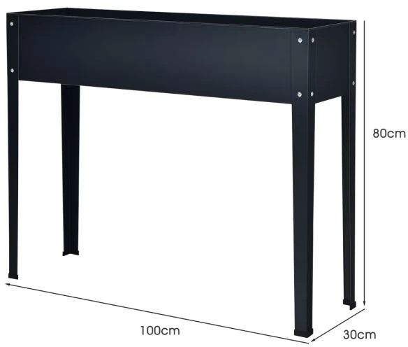 Promotion Pakelta Sodinimo Dėžė su Nutekėjimo Skylėmis Pilka