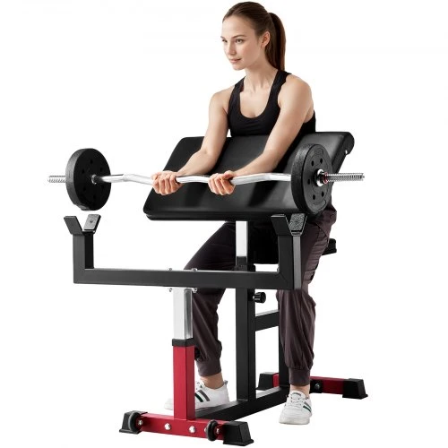 VEVOR Pamokslininko suolelis ax1010, anglinis plienas, juoda / raudona, iki 200 kg