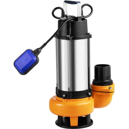 VEVOR Panardinamasis nešvaraus vandens siurblys, 2200 W, 60000 l/h, 8 m laidas, nerūdijantis plienas