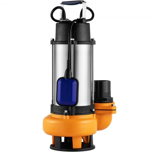VEVOR Panardinamasis nešvaraus vandens siurblys, 2200 W, 60000 l/h, 8 m laidas, nerūdijantis plienas