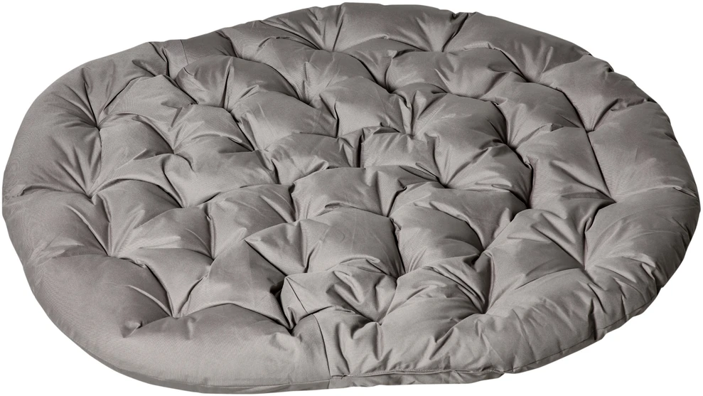 Aosom Papasan kėdė sodo, smėlio rudos spalvos, plienas, 118 x 75 x 139 cm