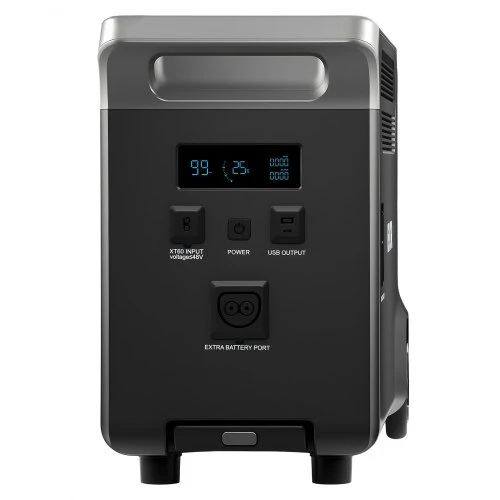 VEVOR Papildoma baterija nešiojamai elektros stočiai QX3600, 3840 Wh, juoda / pilka, 61 x 29 x 46 cm