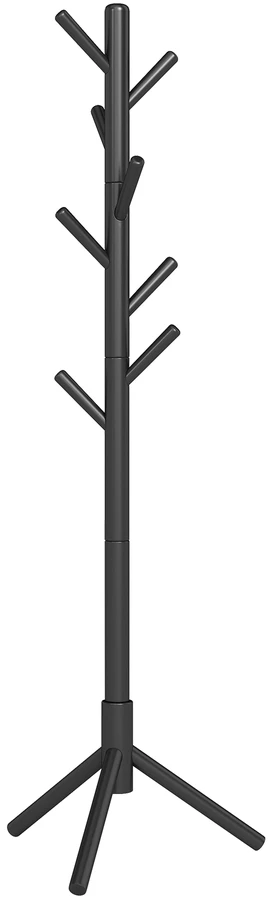 Koduva Pastatoma drabužių kabykla medžio formos, kaučiukmedžio, 8 kabliukai, 47 x 47 x 175 cm, juoda