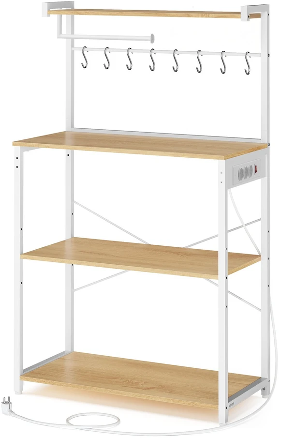 Koduva Pastatoma virtuvės lentyna su 4 lygiais, 80 x 40 x 140 cm, medžio drožlių plokštė ir plienas
