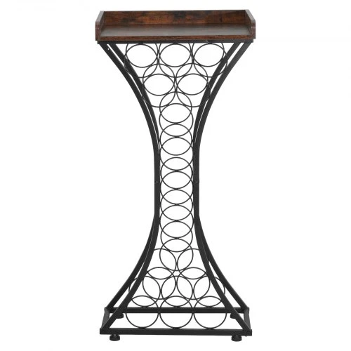 VEVOR Pastatoma vyno lentyna, 15 butelių, geležis, MDF, 43 x 29 x 90 cm