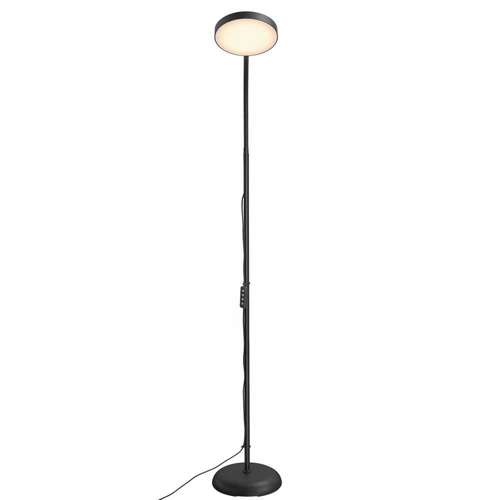 Koduva Pastatomas LED šviestuvas, reguliuojamo ryškumo, 360° pasukamas, 22 x 22 x 170 cm, juodas