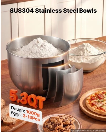 VEVOR Pastatomas maišytuvas SC-265, 5 l, 1000 W