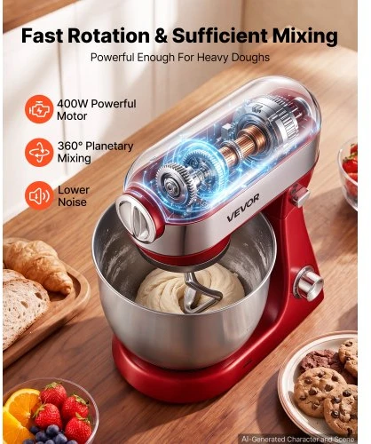 VEVOR Pastatomas maišytuvas SC-265, 5 l, 1000 W