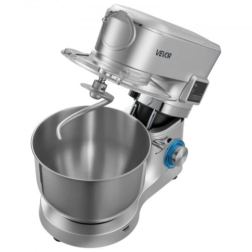 Koduva Pastatomas maišytuvas VEVOR SM-1503BML, 1500 W, 5,7 l, su 1,5 l maišytuvo indu, sidabrinis