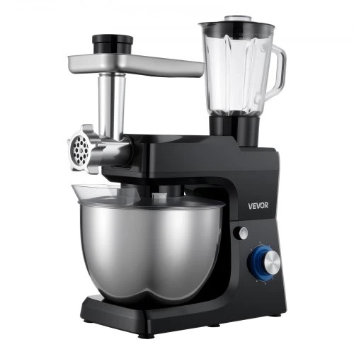 VEVOR Pastatomas maišytuvas SM-1511BM, 7,8 l, 1500 W, su 1,5 l maišytuvo indu, juodas