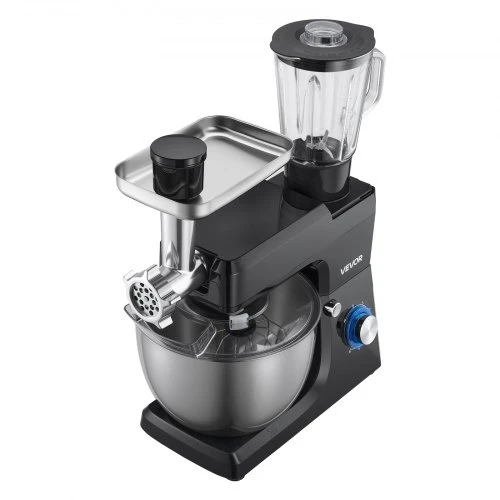 VEVOR Pastatomas maišytuvas SM-1511BM, 7,8 l, 1500 W, su 1,5 l maišytuvo indu, juodas