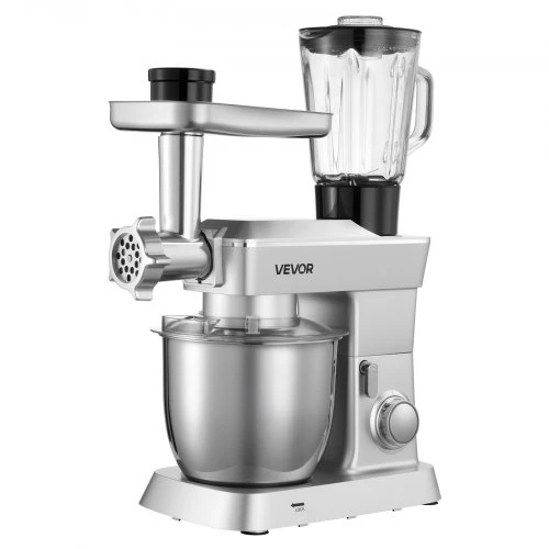 Koduva Pastatomas maišytuvas VEVOR SM-1532BM, 4,3 l, 1300 W, sidabrinis