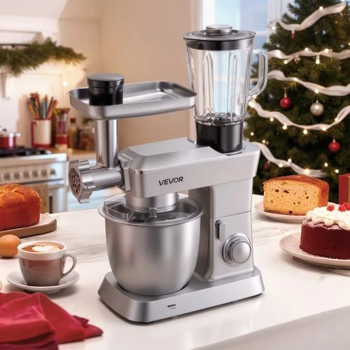 Koduva Pastatomas maišytuvas VEVOR SM-1532BM, 4,3 l, 1300 W, sidabrinis