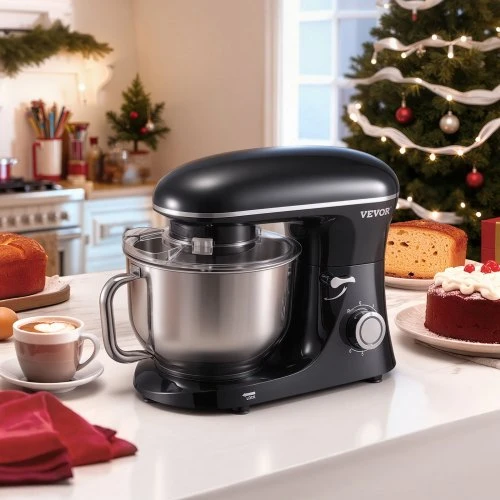 VEVOR Pastatomas maišytuvas SM-1560N, 1400 W, 5,68 l, juodas