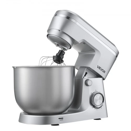VEVOR Pastatomas maišytuvas SM-2541H, 5,7 l, 1500 W, sidabrinis