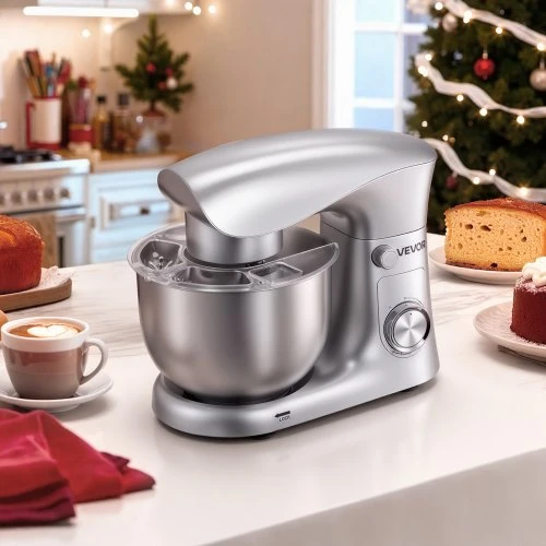VEVOR Pastatomas maišytuvas SM-2548A, 4,2 l, 1500 W, sidabrinis
