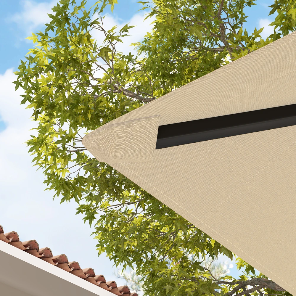 Aosom Pavėsinės stogas 3 x 3 m, smėlio spalvos, 01-0867 serija