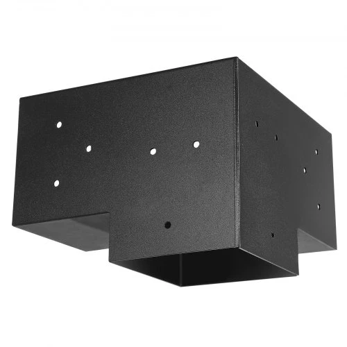 Koduva Pergolos laikiklių rinkinys VEVOR, 8 vnt., 3 krypčių, 142 x 142 mm, anglinis plienas