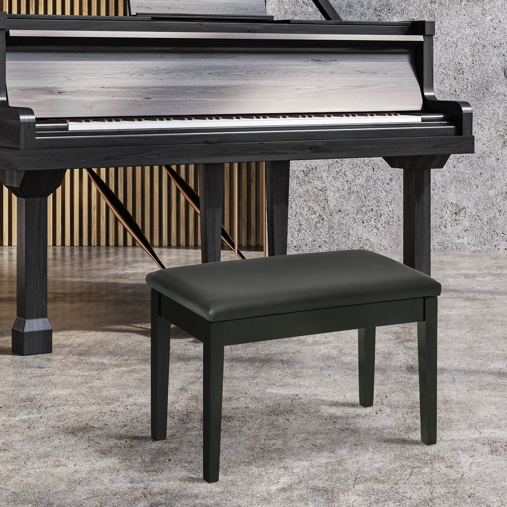 Aosom Pianino suolelis 1 asmeniui, juodas, 75 x 35 x 49 cm