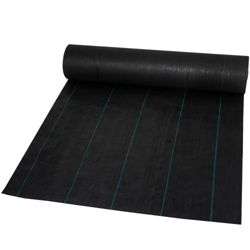 VEVOR Piktžolių barjero audinys, polipropilenas, juodas, 1,2 x 30,5 m, 197 g/m²