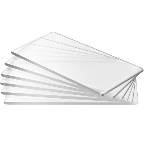 VEVOR Pjovimo plokštės, 6 vnt., 170 x 80 x 2,5 mm, skaidrus polikarbonatas, skirtos KM-1830