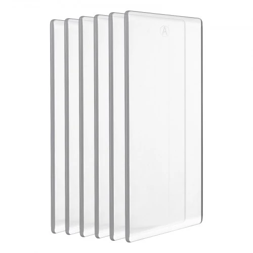 VEVOR Pjovimo plokštės, 6 vnt., 170 x 80 x 2,5 mm, skaidrus polikarbonatas, skirtos KM-1830