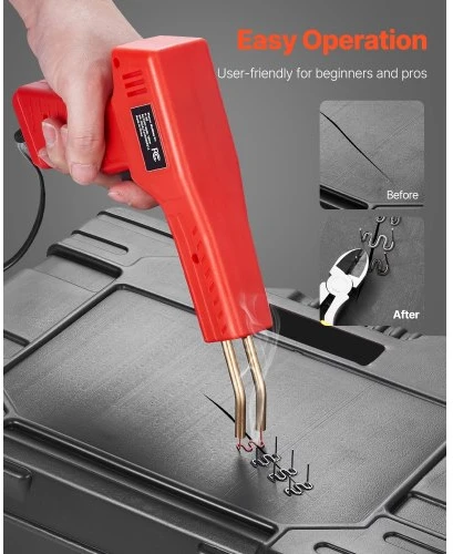 VEVOR Plastiko suvirinimo rinkinys H50+XCER-01, 100 W, su 1000 kablių ir 60 strypų