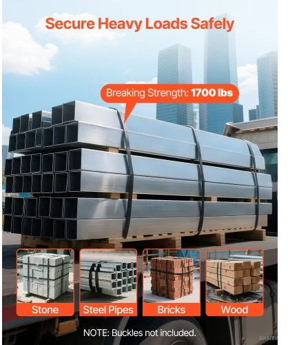 VEVOR Plieninės juostos ritinys GD1905, 19 mm x 0,55 mm x 500 m, 770 kg