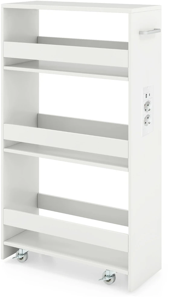 Promotion Plonas 20 cm baltos laikymo vežimėlis su įkrovimo stotele