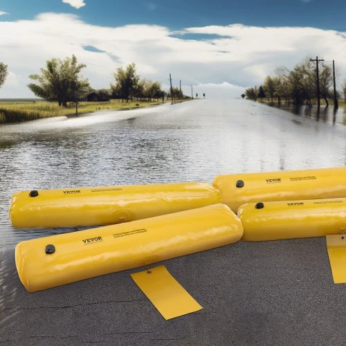 Koduva Potvynio barjerai VEVOR, 4 vnt., PVC tentas, 122 x 25 x 17 cm