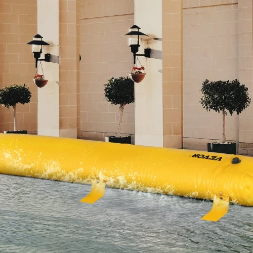 Koduva Potvynių barjeras VEVOR, PVC, geltonas, 7,32 m x 51 cm x 30,5 cm
