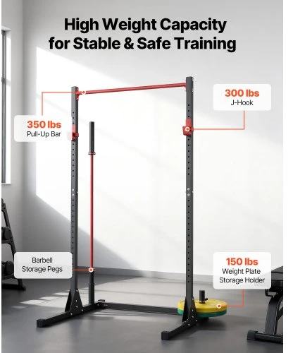 VEVOR Power cage squat rack SJ7000F, 1160 x 1280 x 2170 mm