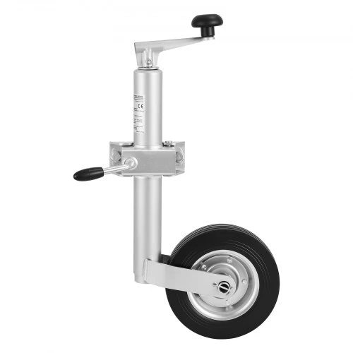 VEVOR Priekabos atraminis domkratas su ratuku RN00107, anglinis plienas, apkrova iki 150 kg, 25 x 13 x 55 cm