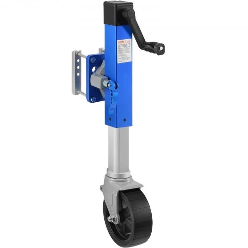 VEVOR Priekabos atraminis keltuvas su ratuku LVT, 725 kg, pakeliamas 41-67 cm
