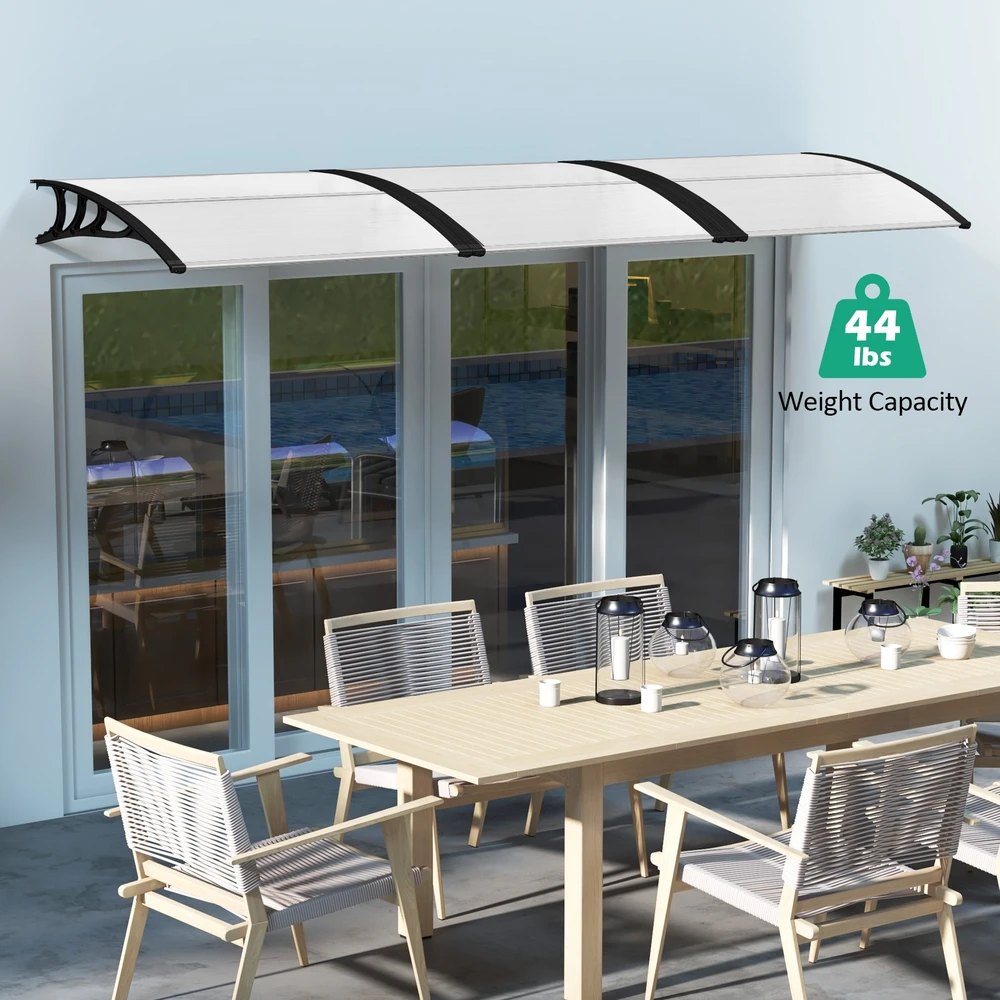 Promotion Priešdurų stogelis 48x40" juoda/pilka